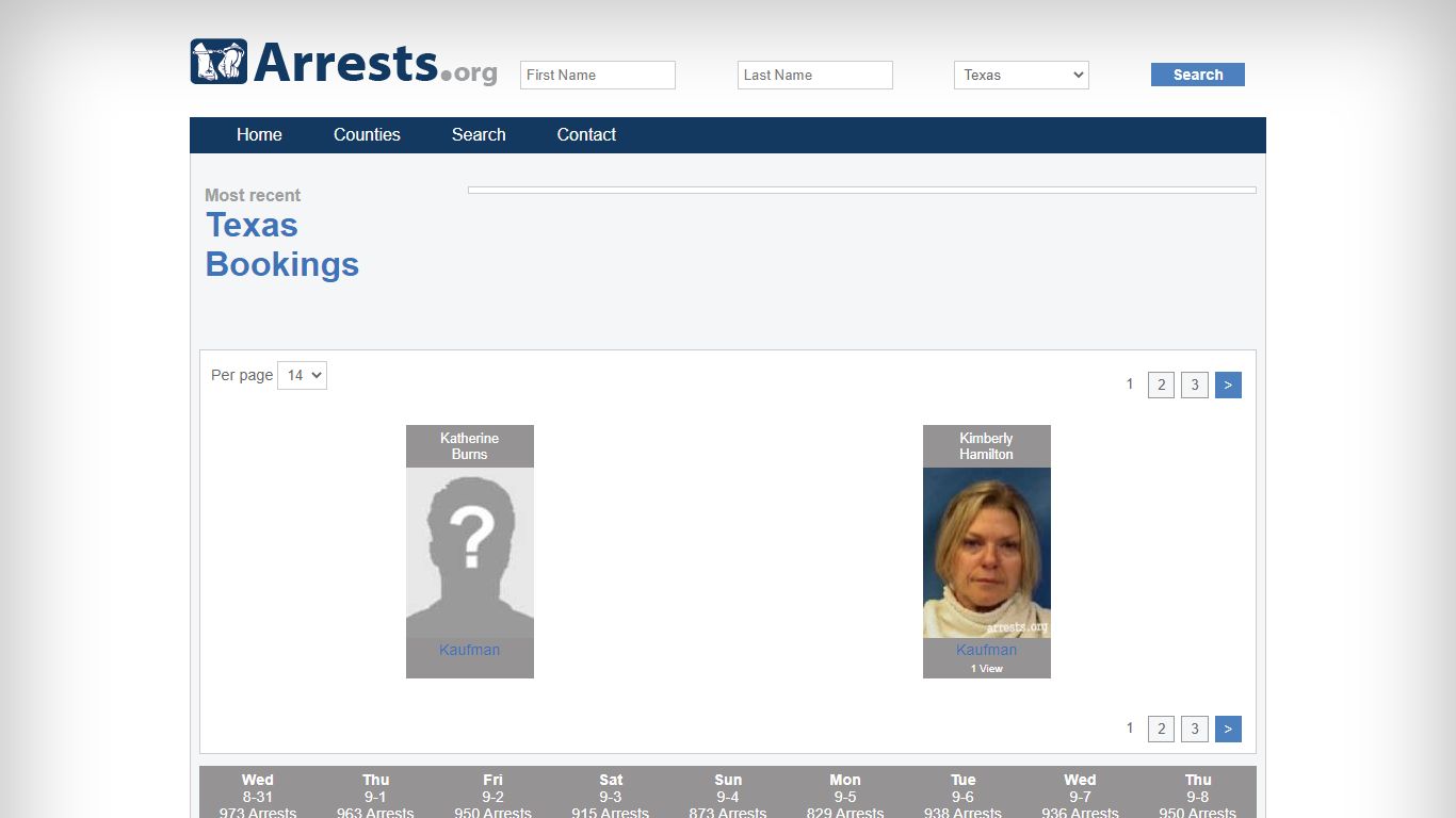 Texas Arrests and Inmate Search